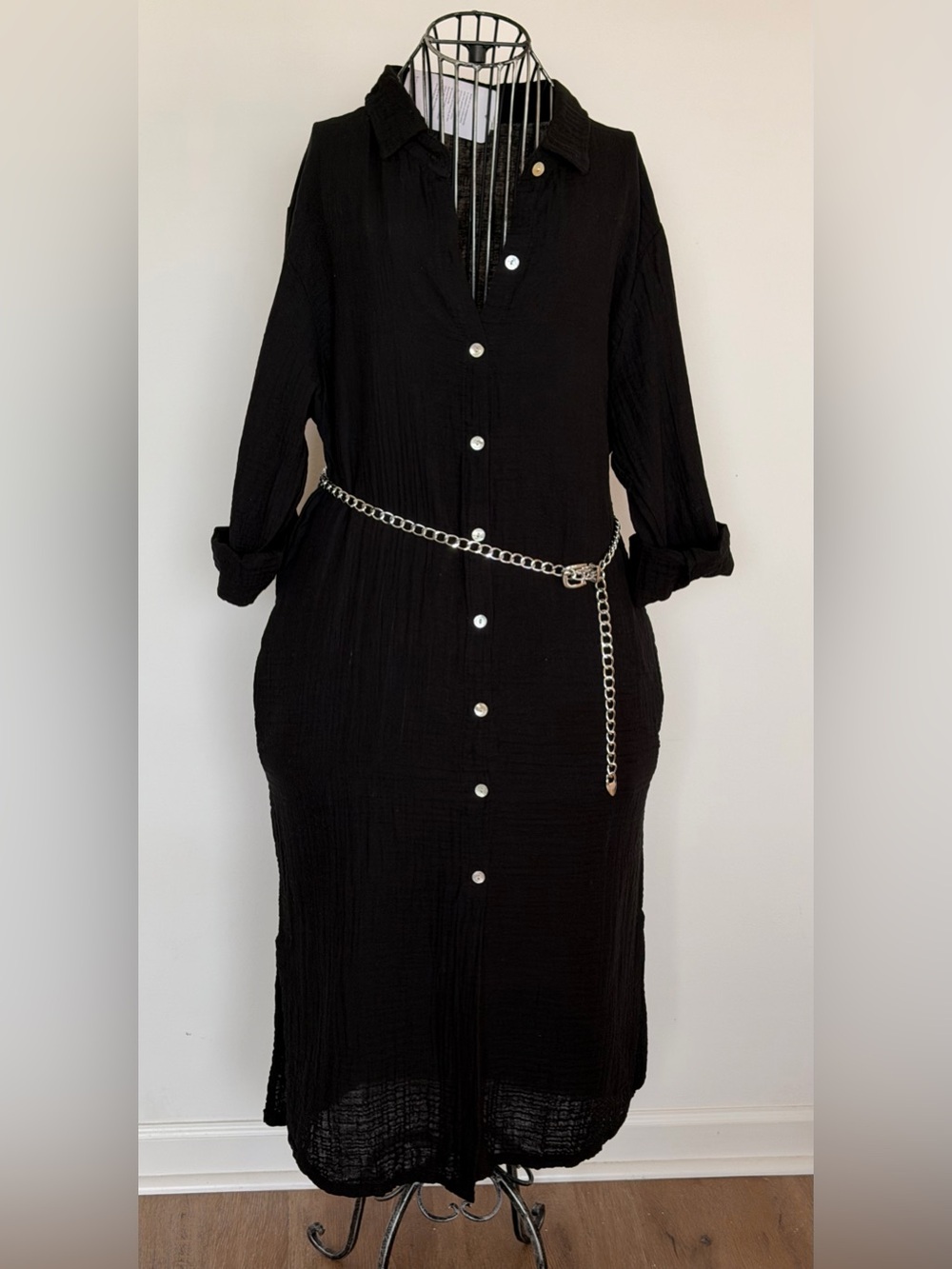 Luxury Organic Cotton Shirtdress